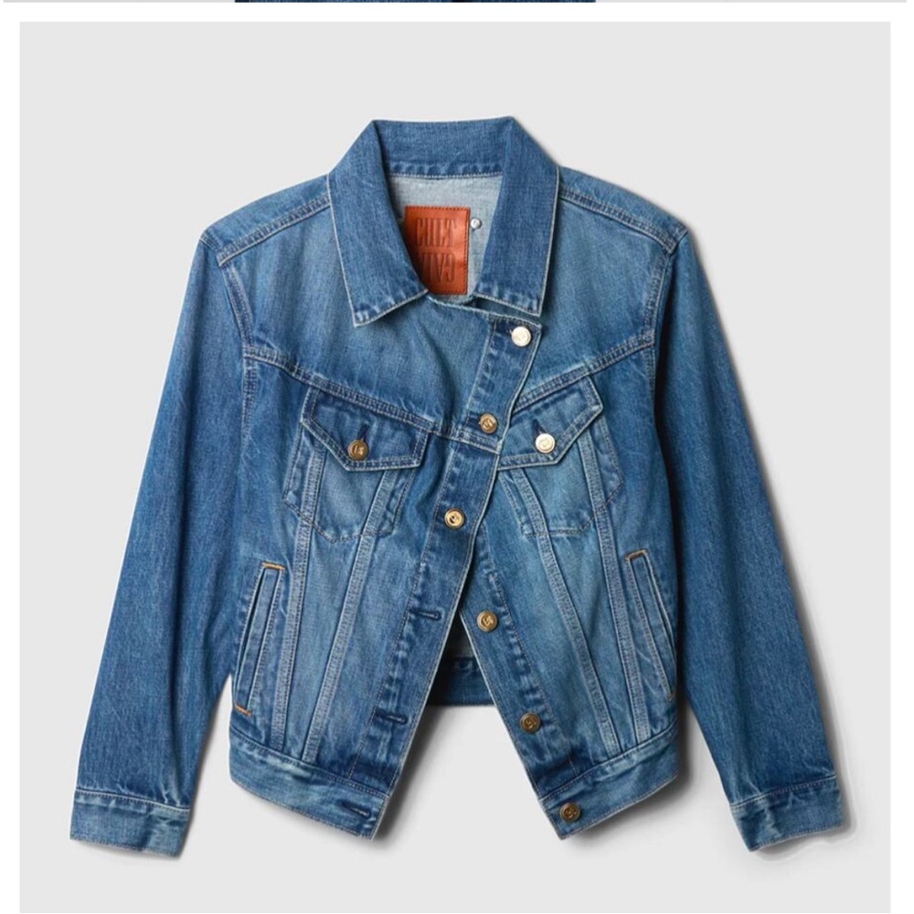 GAP x Cult Gaia Collab Asymmetrical Denim Jacket